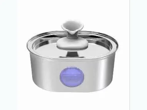 New Outlet 02 cordless stainless steel fountain nozzle and tray configuration