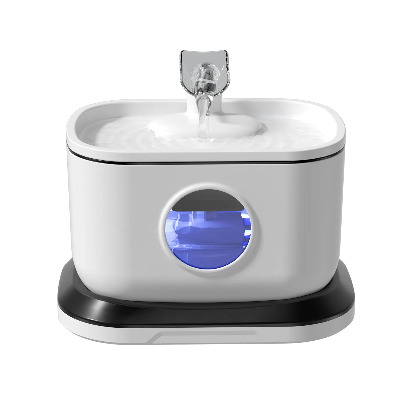 White CWF-W1 wireless pump cat water fountain