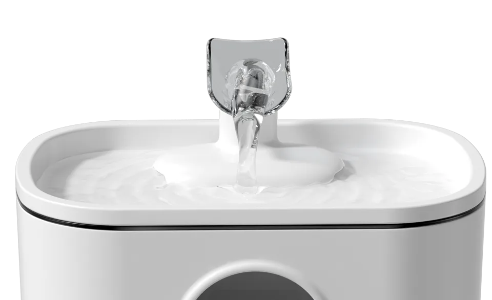 Fountelio Spout A: upright outlet with a falling stream
