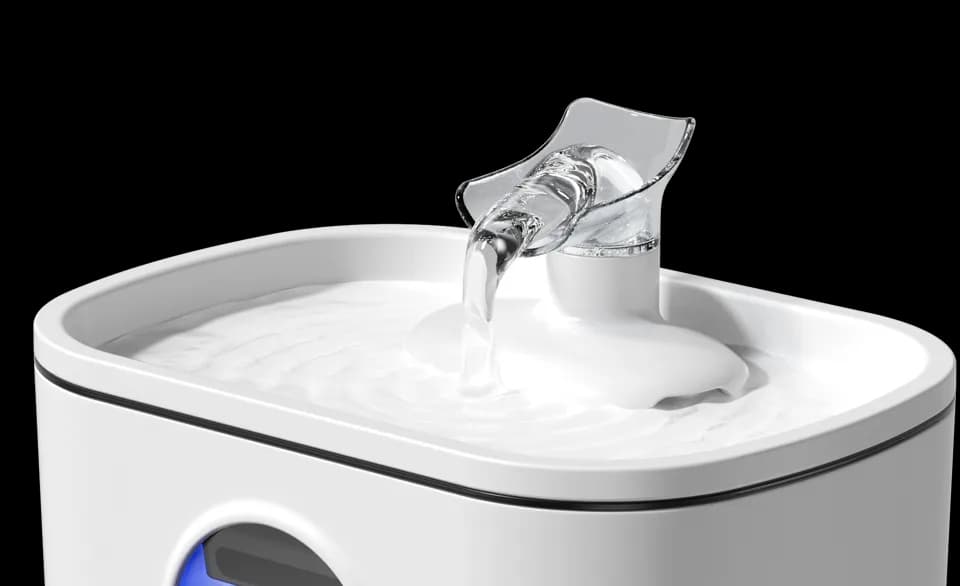 Fountelio Spout C: angled outlet changing the stream direction