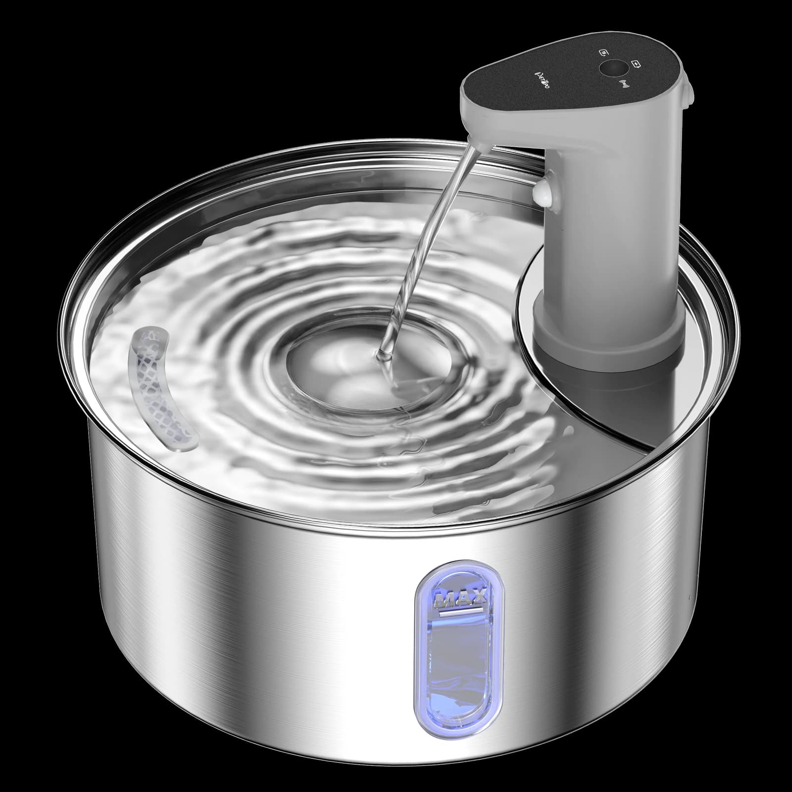 Cordless Stainless Steel Cat Water Fountains