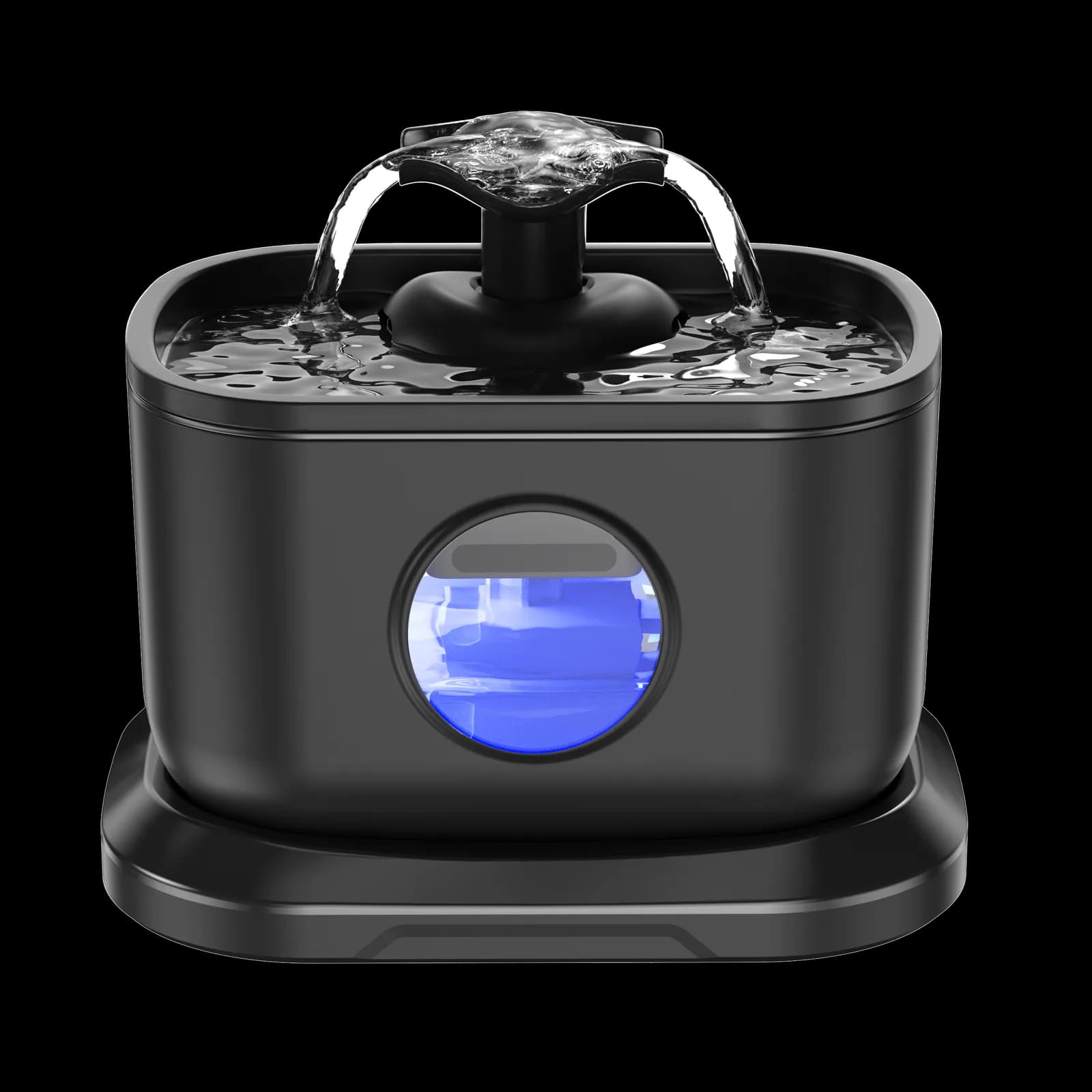 Black CWF-W1 advanced wireless pump pet water fountain