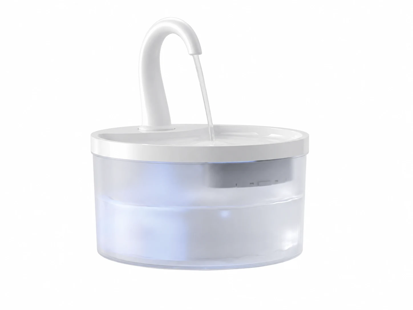 Round plastic Fountelio cat water fountain platform